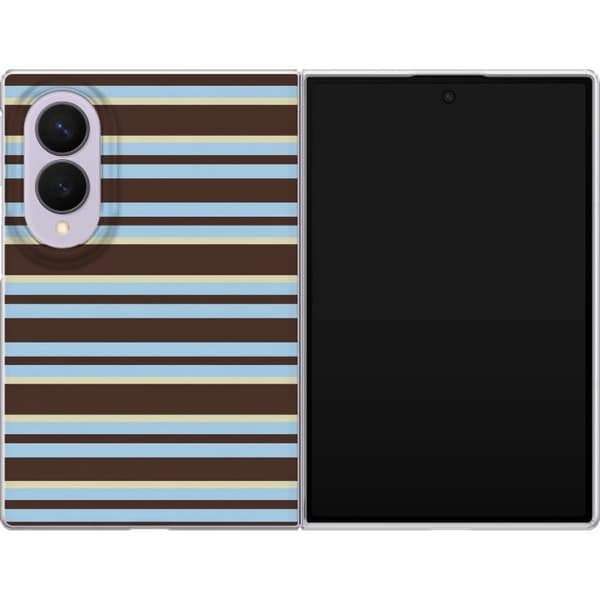 Kompatibelt Mobildeksel til Samsung Galaxy Z Fold8 Brune kaféstriper brun