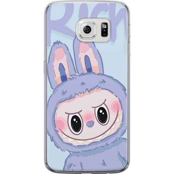 Samsung Galaxy S6 edge Läpinäkyvä kuori Sininen Jänis Labubu