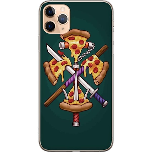 Apple iPhone 11 Pro Max Genomskinligt Skal Pizza