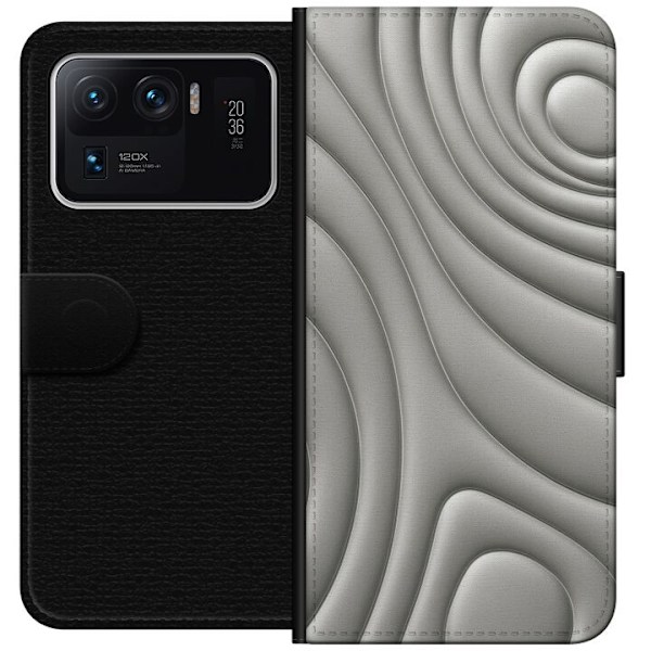 Xiaomi Mi 11 Ultra Lompakkokotelo Hopea-aallot