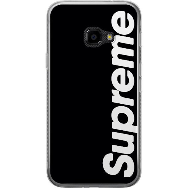 Samsung Galaxy Xcover 4 Läpinäkyvä kuori Supreme Musta Valkoinen Streetwear Suunnittelu Klassinen Muoti-ikoni Trendi Urbani Tyyli Graafinen Motiivi