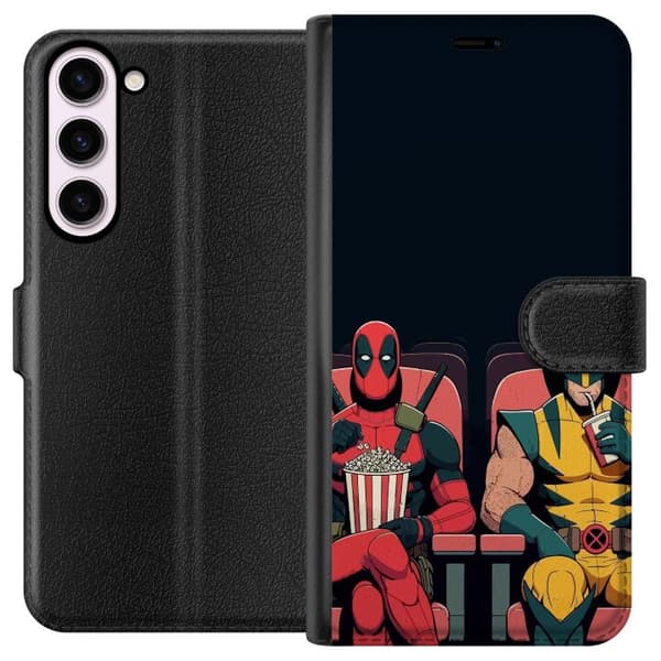 Kompatibelt Plånboksfodral till Samsung Galaxy S23+ Deadpool & Wolverine
