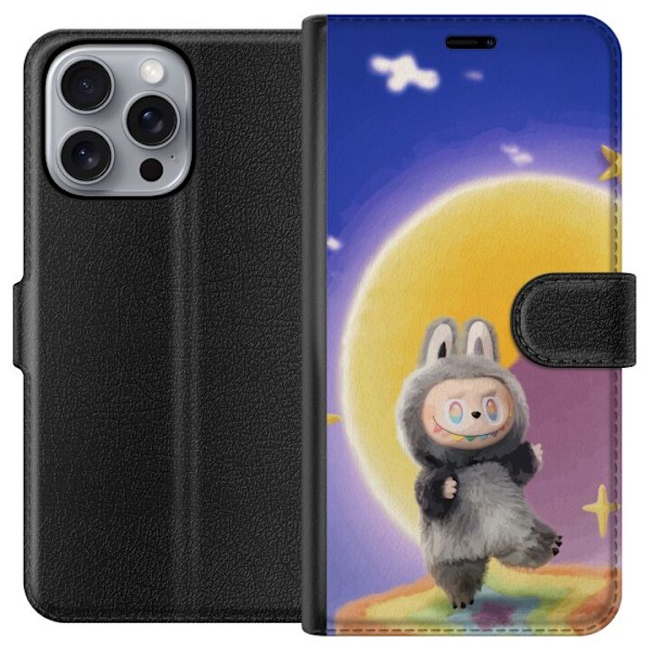 Apple iPhone 16 Pro Max Lompakkokotelo Labubu Neon Pop - Neonv