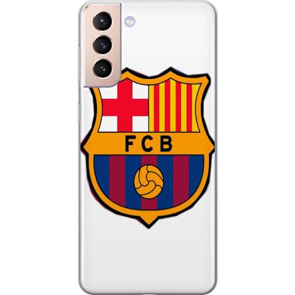 Samsung Galaxy S21 Läpinäkyvä kuori FC Barcelona Emblem Jalkapallo Katalonia Sininen Punainen Seuran Logo Ylpeys La Liga Fanit Ikoninen Kuva