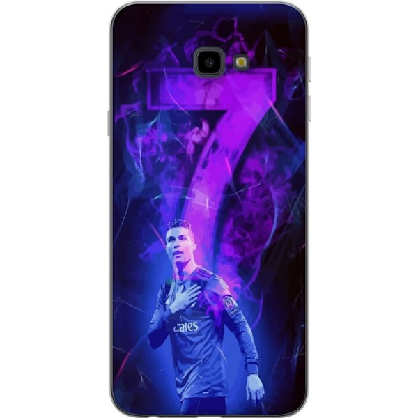 Samsung Galaxy J4+ Gennemsigtig cover Ronaldo 7 - Fodboldlegen