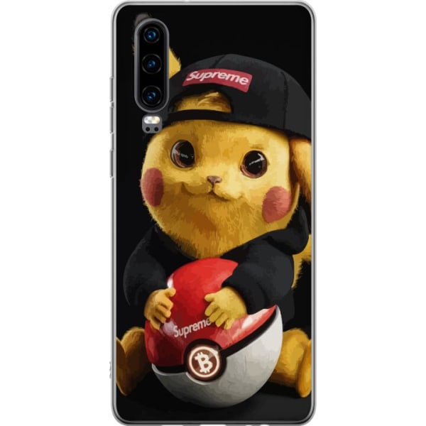 Huawei P30 Läpinäkyvä kuori Pikachu Supreme