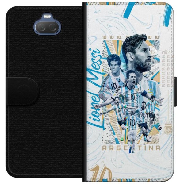 Sony Xperia 10 Plus Lompakkokotelo Lionel Messi