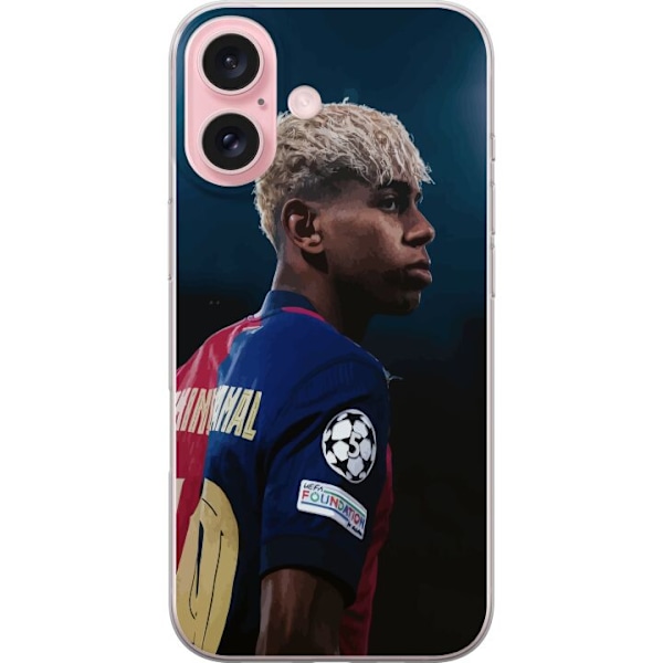 Apple iPhone 16 Genomskinligt Skal Lamine Yamal – Barcelonas