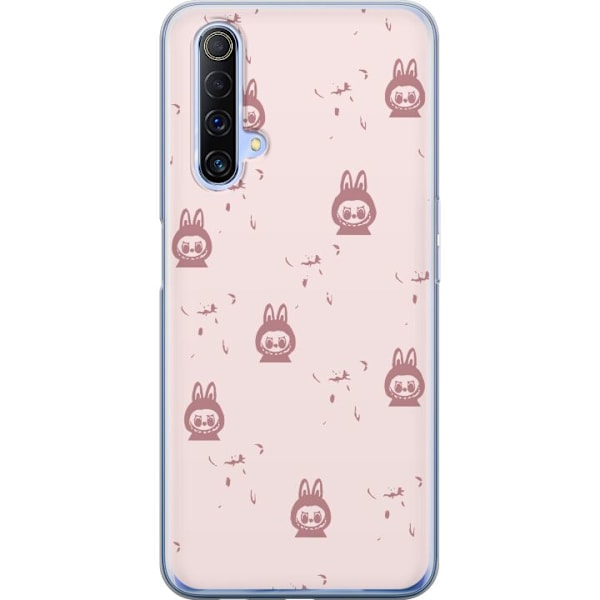 Realme X50 5G Läpinäkyvä kuori Labubu Neon Pop - Neonvärinen pop art hirviö