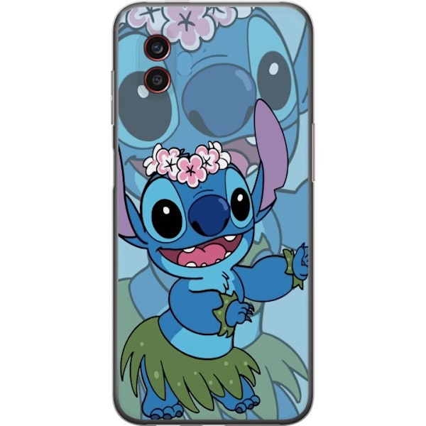Samsung Galaxy Xcover6 Pro Läpinäkyvä kuori Stitch tähtien alla - Taianomainen Anime-tyyli