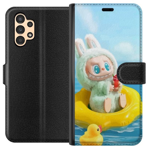 Samsung Galaxy A13 Lompakkokotelo Labubu Stripe Attack - Raida