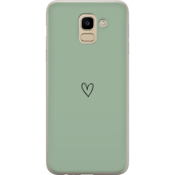 Samsung Galaxy J6 Gennemsigtig cover Hjerte