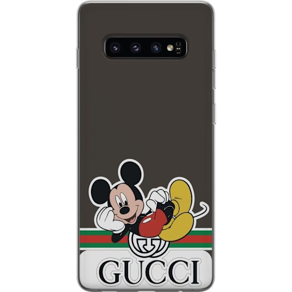 Samsung Galaxy S10 Gjennomsiktig deksel Gucci Musse Pig