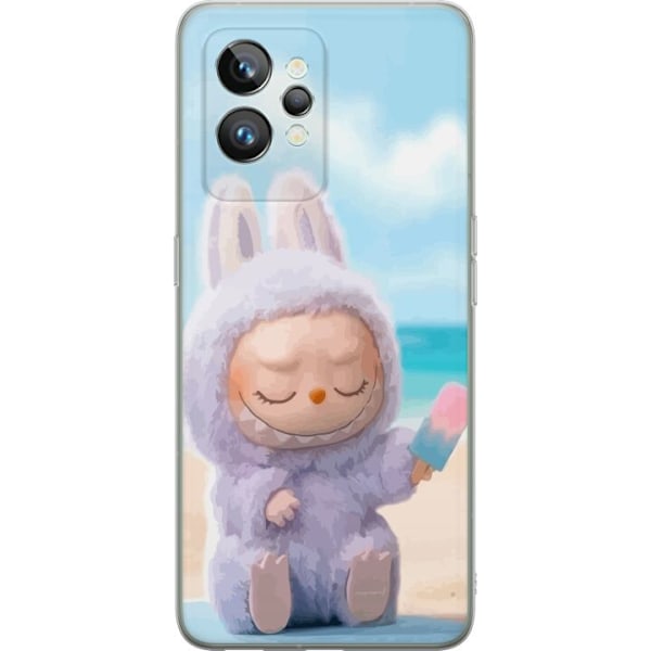 Realme GT2 Pro Läpinäkyvä kuori Labubu Vaaleanpunainen Tunn