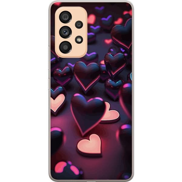 Kompatibel Mobilcover til Samsung Galaxy A53 5G Midnatshjerter