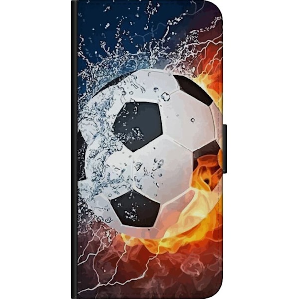 Huawei Y6 (2019) Tegnebogsetui Fodbold Ild