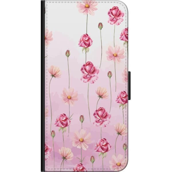 Kompatibelt Lommeboketui til Samsung Galaxy A20s Rosebladets hvisking