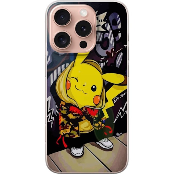 Apple iPhone 16 Pro Gennemsigtig cover Pikachu