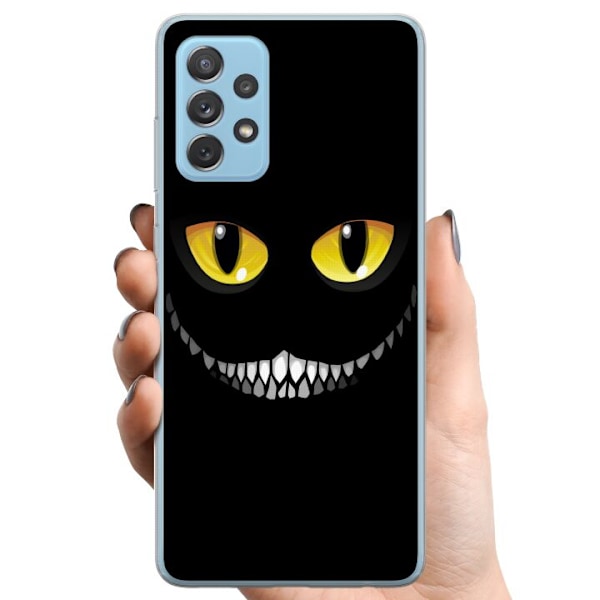 Samsung Galaxy A72 5G TPU Mobilcover Øjne I Mørk Sort