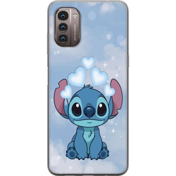 Nokia G21 Läpinäkyvä kuori Stitch Hyppäävä Ilo - Hauska