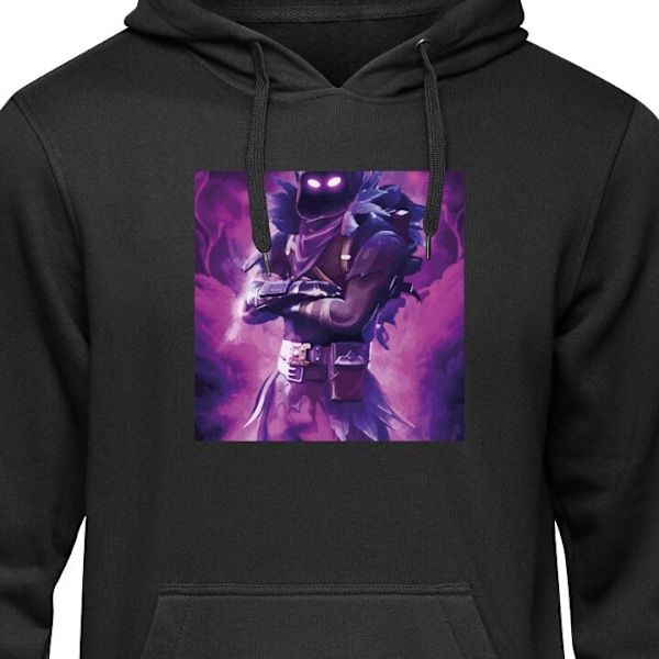 Barn-Hoodie | Mjuk Huvtröja för Barn Fortnite svart 9-11 År