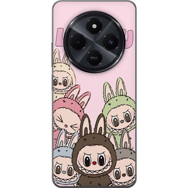 Xiaomi Redmi A4 Läpinäkyvä kuori Labubu Classics