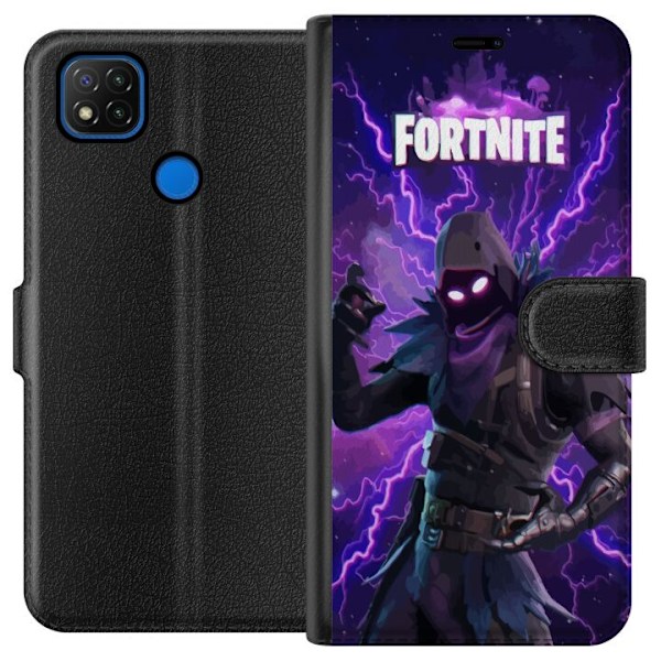 Xiaomi Redmi 9C Lommeboketui Fortnite Raven