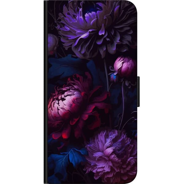 Kompatibelt Lommeboketui til OnePlus 8 Lilla Blomster