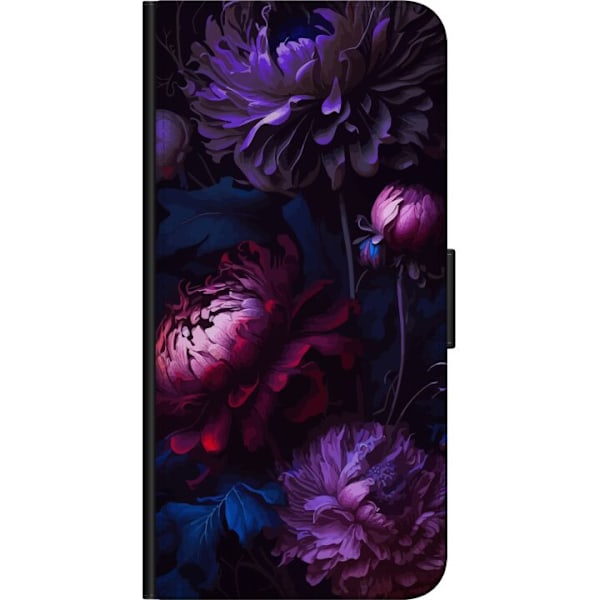 OnePlus 8 Tegnebogsetui Lilla Blomster
