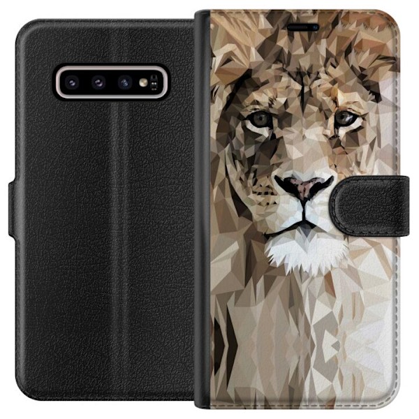 Samsung Galaxy S10+ Plånboksfodral Lejon