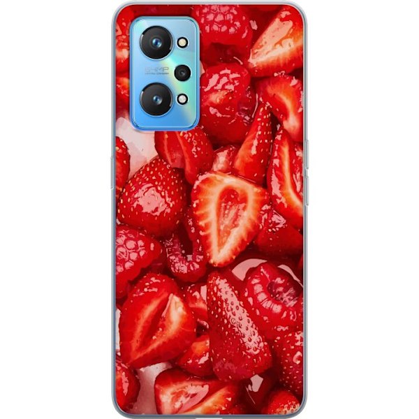 Realme GT Neo2 Läpinäkyvä kuori Mansikkakuviointi - makea m