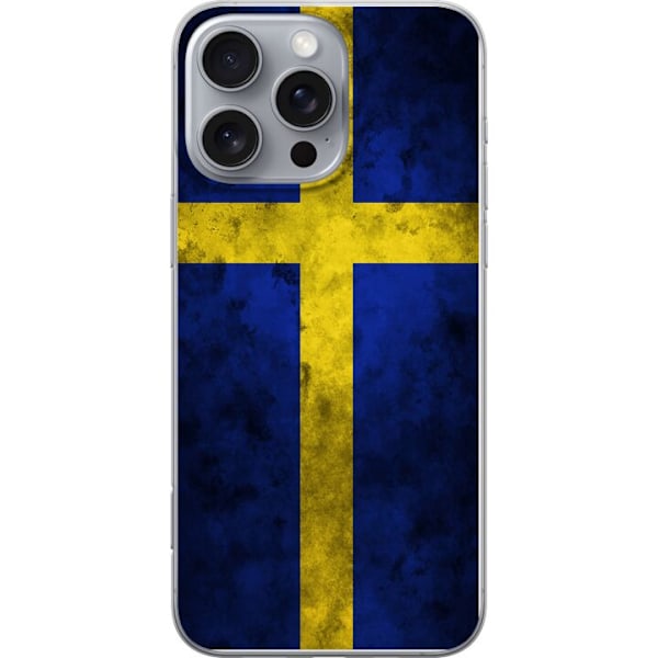 Apple iPhone 16 Pro Max Gennemsigtig cover Sverige Flag