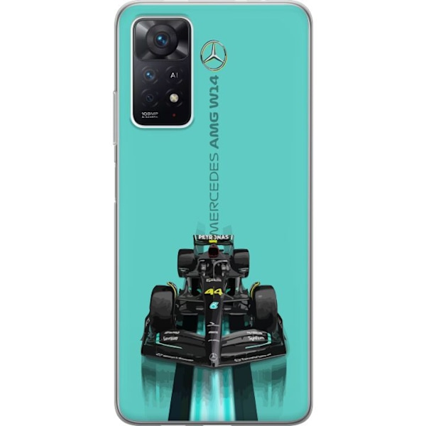 Xiaomi Redmi Note 11 Pro 5G Läpinäkyvä kuori Mercedes F1