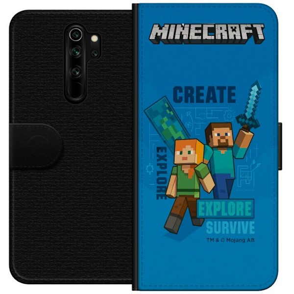Xiaomi Redmi Note 8 Pro  Tegnebogsetui Minecraft Huler