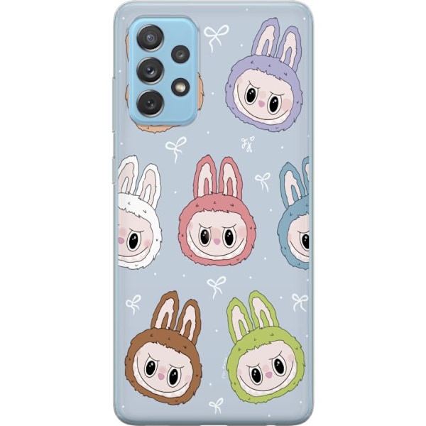 Samsung Galaxy A52 5G Genomskinligt Skal Labubu Star Pattern