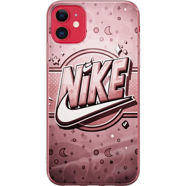 Apple iPhone 11 Läpinäkyvä kuori Nike Vaaleanpunainen