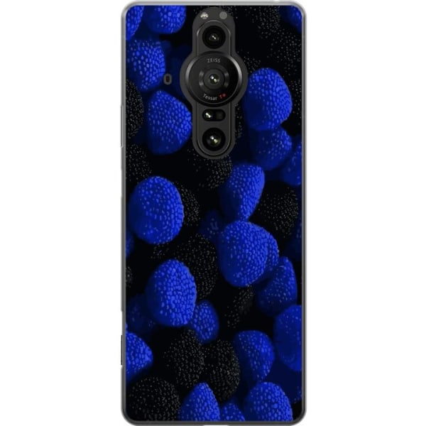Sony Xperia Pro-I Läpinäkyvä kuori Sinisitä karkkipaloja