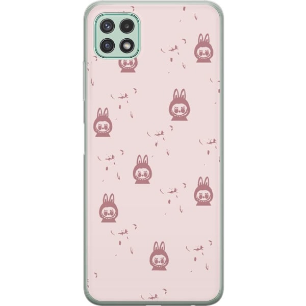 Samsung Galaxy A22 5G Läpinäkyvä kuori Labubu Neon Pop - Ne