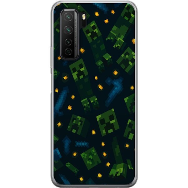 Huawei P40 lite 5G Läpinäkyvä kuori Minecraft Dungeons Mob