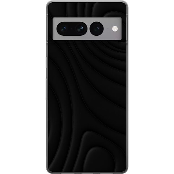 Google Pixel 7 Pro Läpinäkyvä kuori Tummat Aallot
