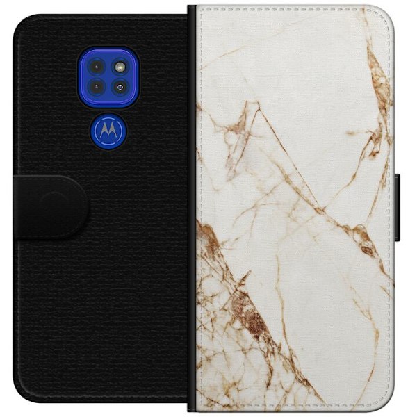 Motorola Moto G9 Play Tegnebogsetui Hvid marmor