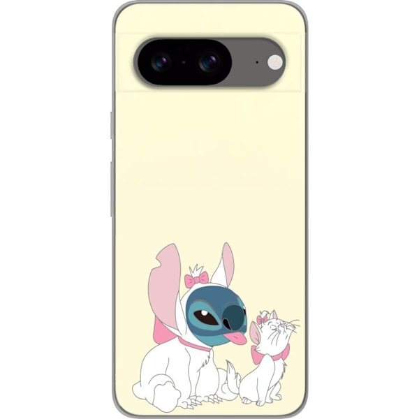 Google Pixel 8 Läpinäkyvä kuori Stitch Aristocats