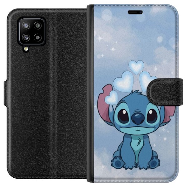 Samsung Galaxy A42 5G Lompakkokotelo Stitch Hyppäävä Ilo -
