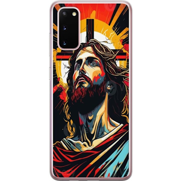 Samsung Galaxy S20 Läpinäkyvä kuori Jeesus ja Kortti - usko