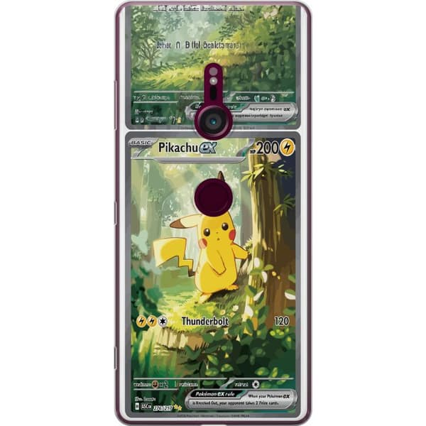 Kompatibelt Mobildeksel til Sony Xperia XZ3 Pikachu grønn