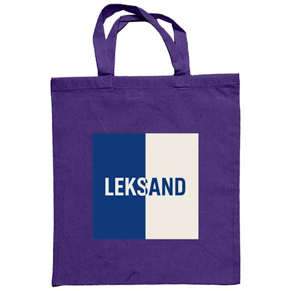 Mulepose | Holdbar Indkøbstaske i Stof Leksand – Hockey Lilla one size
