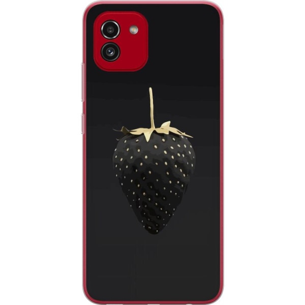 Samsung Galaxy A03 Gjennomsiktig deksel Luksuriøs Jordbær