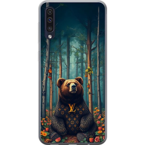 Samsung Galaxy A50 Gennemsigtig cover LV bjørn i skoven