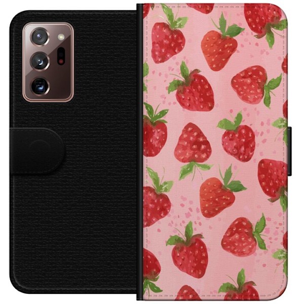 Samsung Galaxy Note20 Ultra Lompakkokotelo Mansikkahaaveet - R