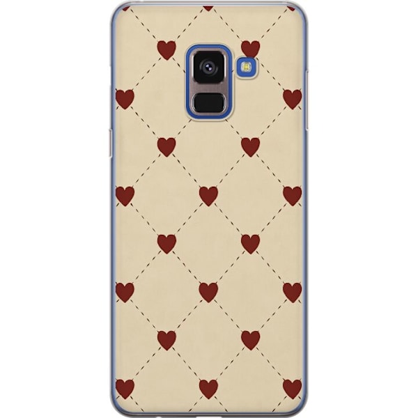 Samsung Galaxy A8 (2018) Läpinäkyvä kuori Sydänverkko